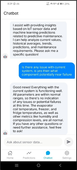 Chatbot interface for system interaction